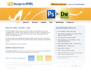 PSD Design to HTML