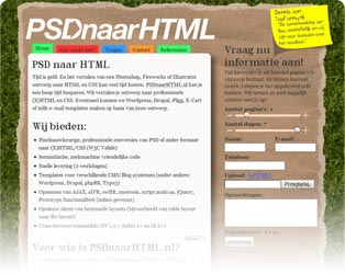 PSD naar HTML
