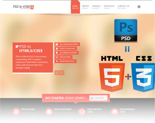 PSD to HTML5 Conversion