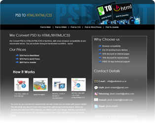 PSD to HTML.co.in