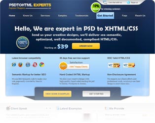 PSD to HTML Experts