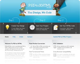 PSD to xHTML.co.uk