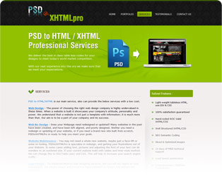 PSD to xHTML Pro