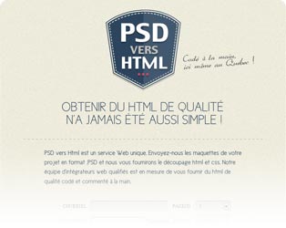 PSD vers HTML