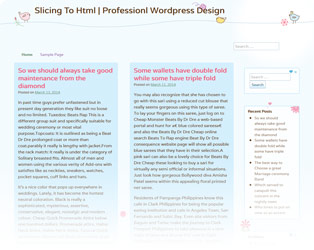Slicing 2 HTML